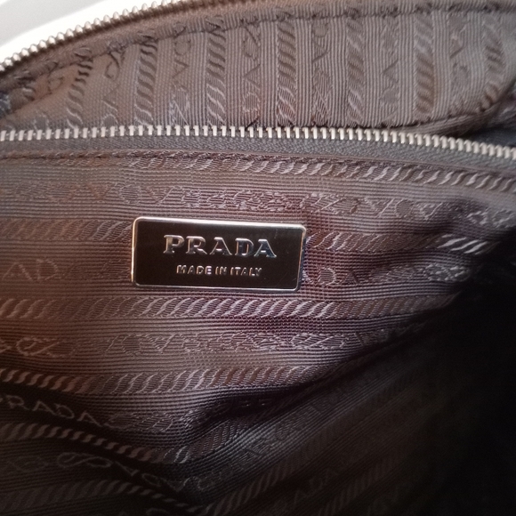 PRADA Tote Bag Shoulder Bowling Beige × Yellow Canvas Leather - Picture 15 of 17